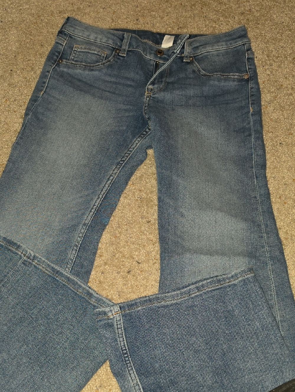 H&M Blue & Grey Low Rise Jeans